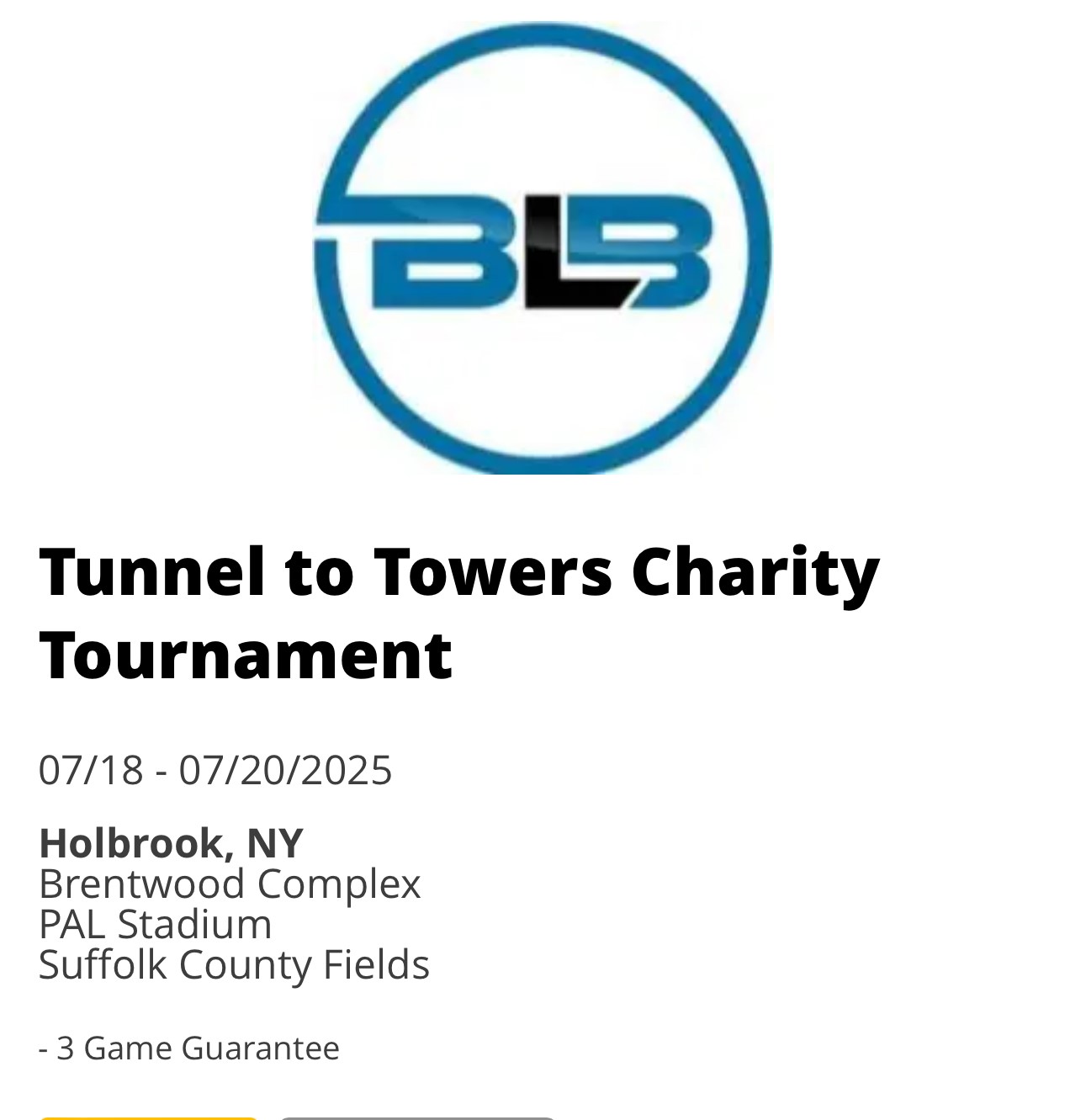 Bases Loaded Baseball - Tunnel To Towers Charity Tournament 