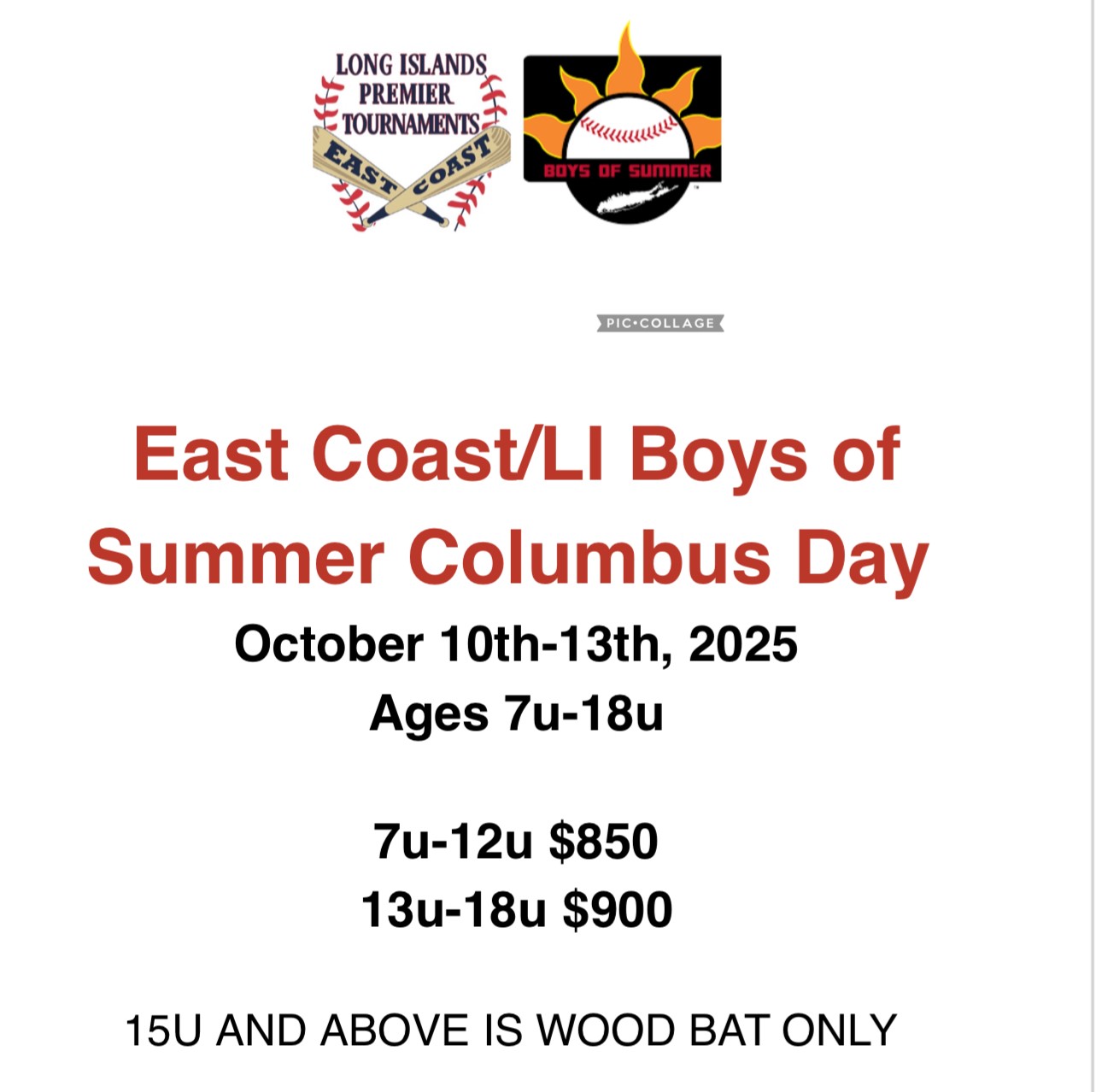 East Coast/LI Boys of Summer Columbus Day Tournament