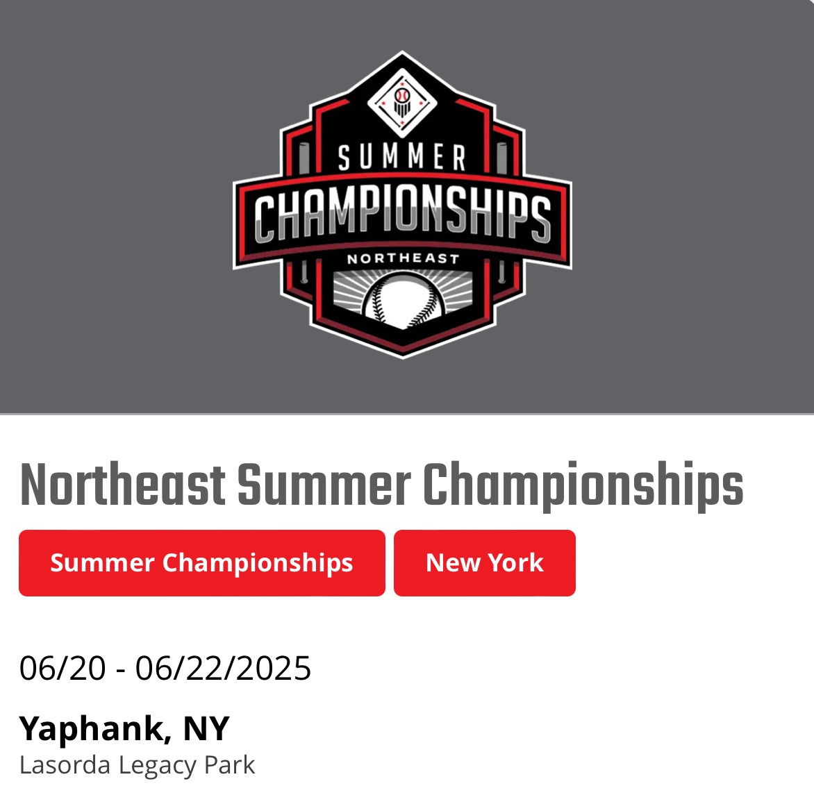 Prep Baseball Northeast Summer Championships Tournament 