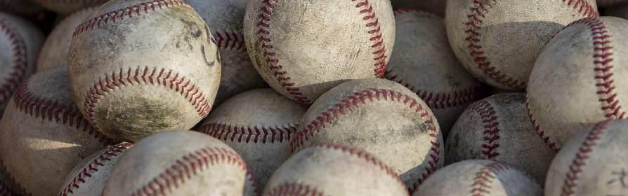pile of baseballs